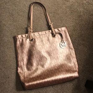 Michael Kors Rose Gold Shoulder Handbag Tote